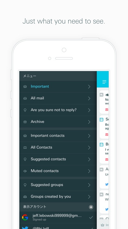 Swingmail -Email App for iCloud, Gmail, Twitter DM screenshot-4