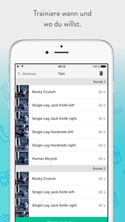 Fitness und Yoga Workouts mit Portable Training screenshot-3