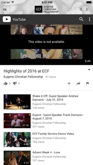 Eugene Christian Fellowship App(圖1)-速報App