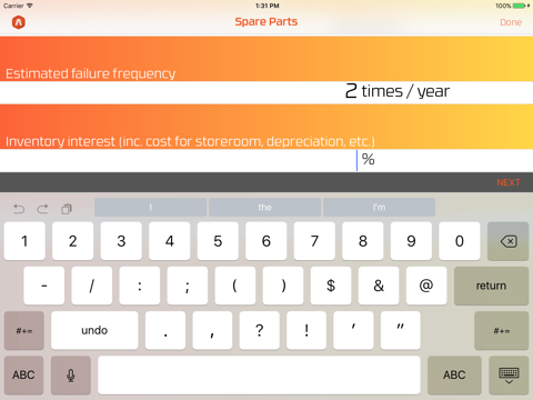 Spare Parts Calculator screenshot 3