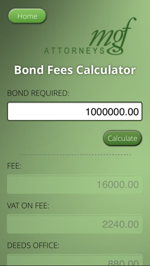 MGF Attorneys - Bond/Conveyancing Calculator Ver2(圖3)-速報App