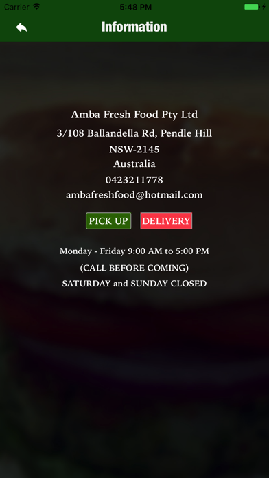 How to cancel & delete Amba Fresh Food from iphone & ipad 4