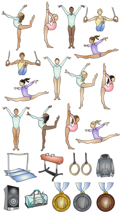 Gymnastics Sports Stickers