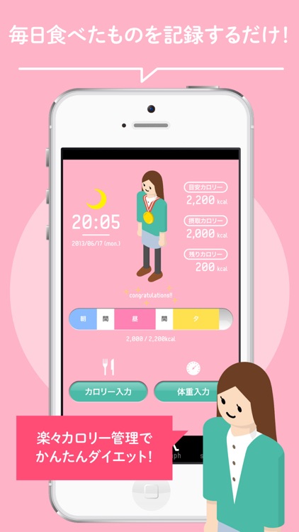 ダイエット・体重管理アプリなら【楽々カロリー】