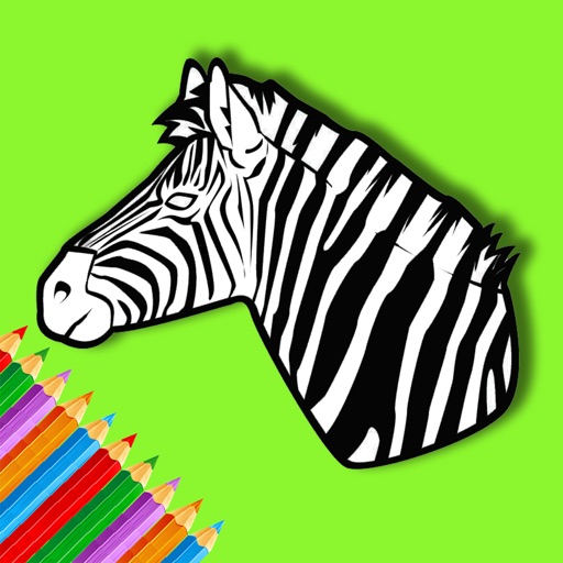 Zebra Coloring Book For Kids Education iOS App