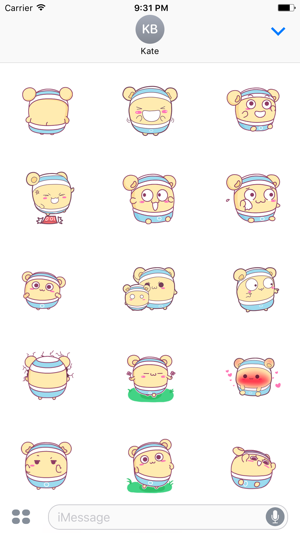 Shiro Hamster 2 animated sticker