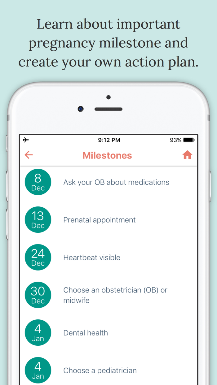 Keystone First Bright Start® Pregnancy Tracker