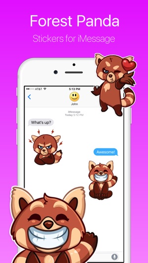 Brown Panda from Forest  Stickers(圖1)-速報App