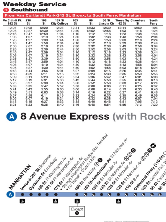 New York City Subway Train Buses Rail Map Schedule screenshot-3