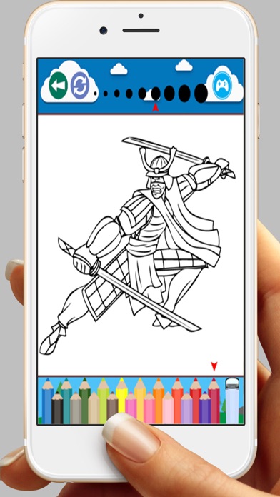 How to cancel & delete Samurai Mask For Coloring Book Games from iphone & ipad 3