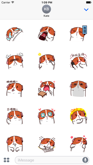 Cute Fat Puppy Stickers For iMessage(圖1)-速報App