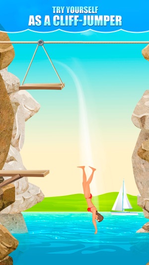 Cliff Flip Diving 2D: Swimming Simulator(圖2)-速報App