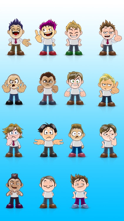 Boys SP emoji - iMessage Sticker Packs screenshot-3