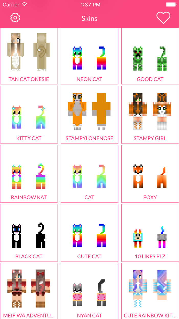 Cat Skin For Minecraft Edition
