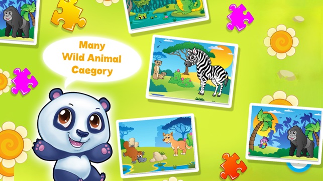 Wild Animal Puzzle Kids Game(圖2)-速報App