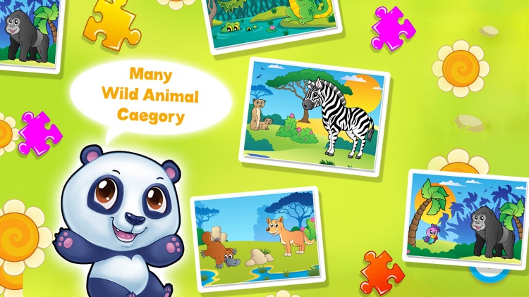 Wild Animal Puzzle Kids Game
