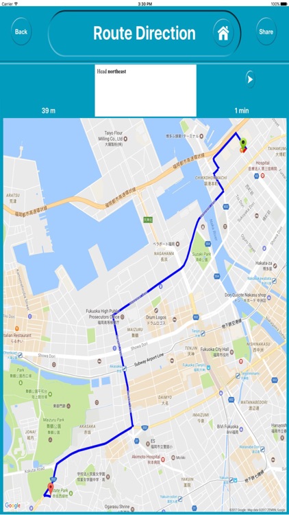Fukuoka Japan Offline City Maps Navigation screenshot-4