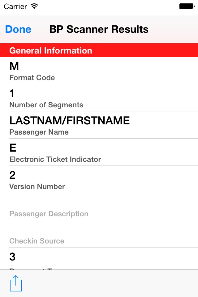 Boarding Pass Scanner screenshot 2