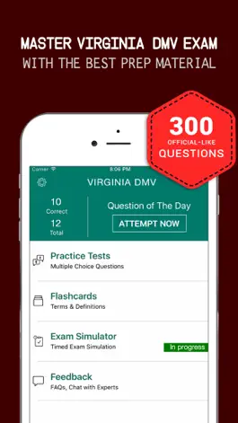 Game screenshot Virginia DMV Practice Exam Prep 2017 – Flashcards mod apk