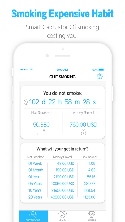 Quit Smoking - Smoke Free Now & Stop Smoking App