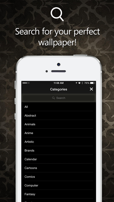 Wallpapers HD Gold for iPhone, iPod and iPad Screenshot 2