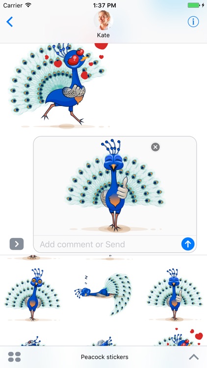 Peacock - Stickers for iMessage