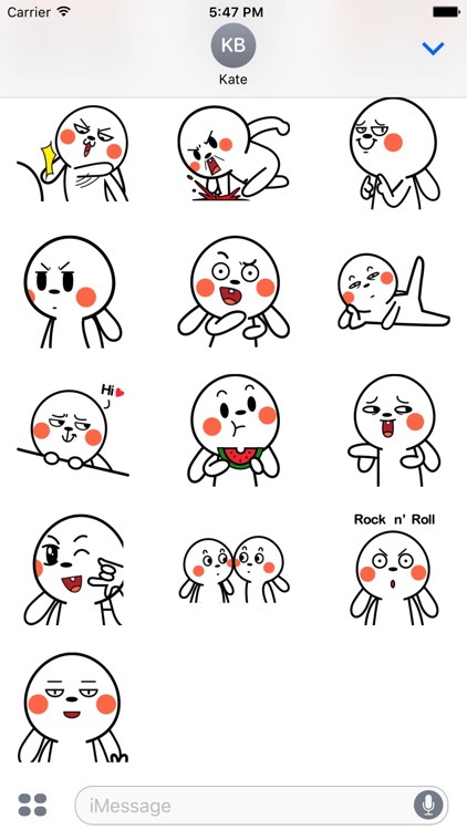 Crazy Bunny Animated Stickers