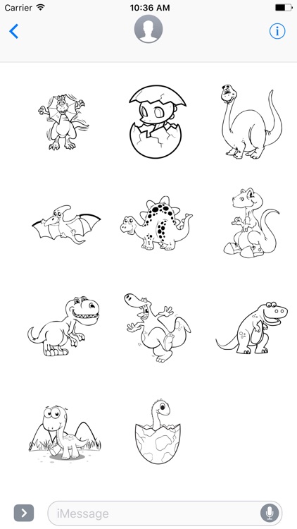Happy Dino Stickers