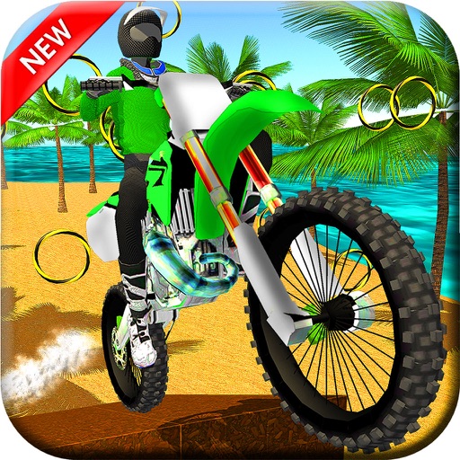 Top Motocross Stunt Bike Racer beach sim-ulator 3d Icon