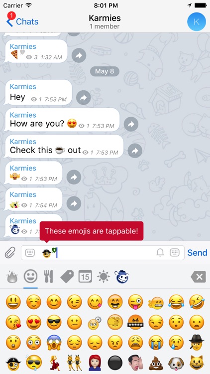 Karmiegram - Telegram Emojis + Stickers Unofficial