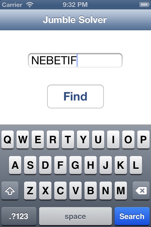 Jumbled Word Solver screenshot 2