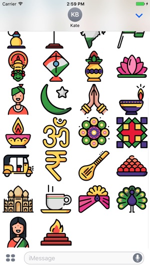 ILoveIndia - Bharat Hinduism Stickers(圖4)-速報App