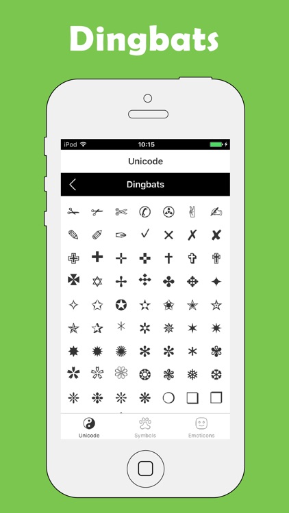 Symbol Pad - Unicode Characters and Symbols Icons