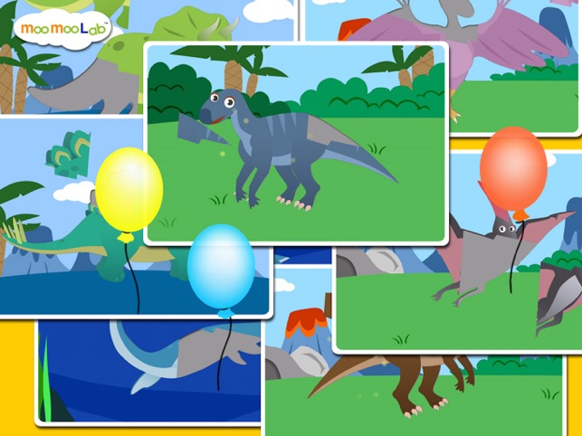 恐龙 - 儿童益智游戏, 图画书, 拼图活动 (英语, 国語) 完整版截图