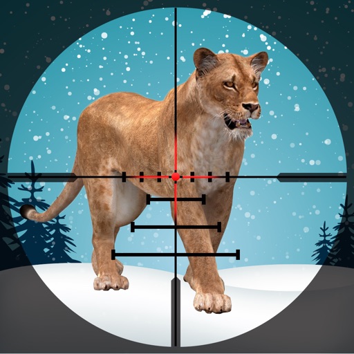 Snow Lion Hunting Game Icon