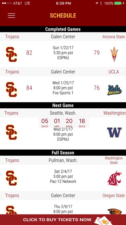 USC Trojans Gameday App screenshot-3