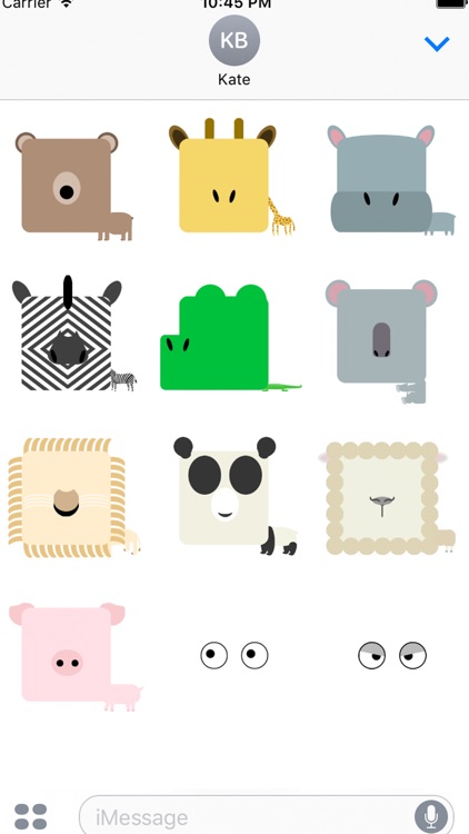 fukuwarai(福笑い)animal sticker