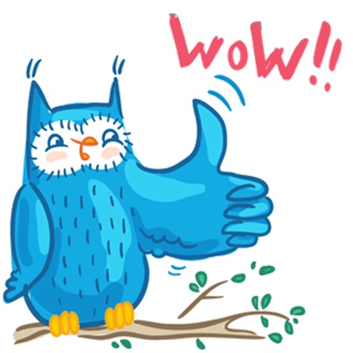 Cute Owl Sticker icon