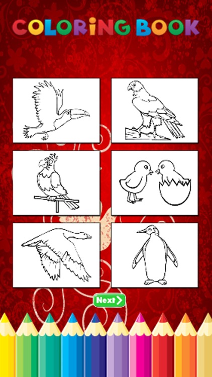 Bird Coloring Book - Activities for Kid screenshot-4