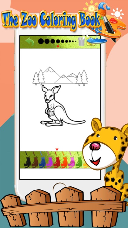 Zoo Animal Paint : coloring pages for girls & boys screenshot-4