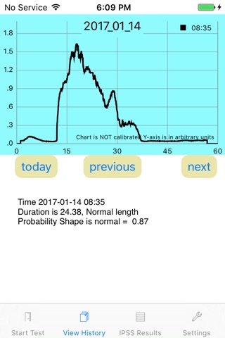 Uroflow Trace screenshot 2