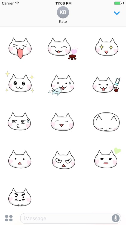 Houdini The Cat With Heart Mark Stickers