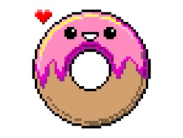 Express your feelings and your hunger with 16 animated pixel art stickers