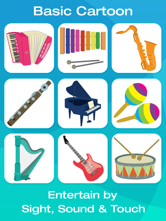 Musical Instrument Picture Flashcards for Babies, Toddlers or Preschool (Free) screenshot