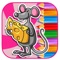 Mouse Hungry Coloring Page Game Free For Kids