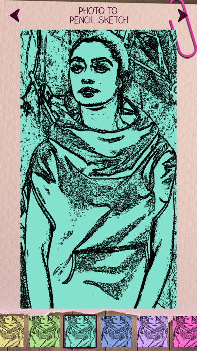 Foto Zu Bleistiftzeichnung Porträt Skizze Effekt Ios App