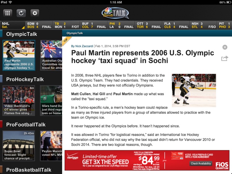 NBC Sports Talk for iPad
