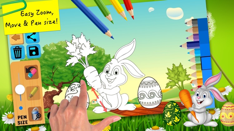 Easter bunny coloring pages for preschool