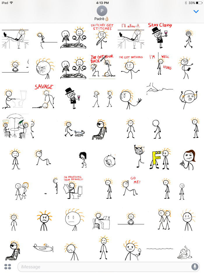 Stick Texting College Series Stickers for iMessage