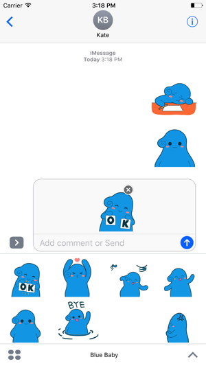 Blue Baby - Animated Stickers And Emoticons(圖1)-速報App